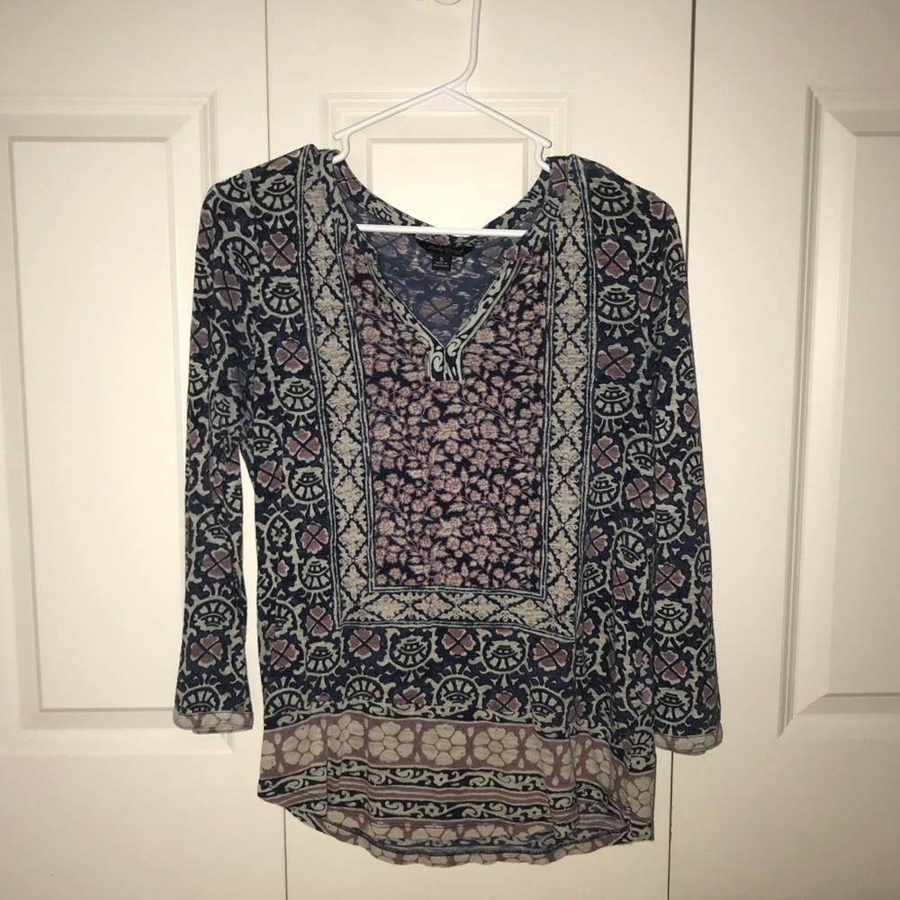 Lucky Brand 3/4 sleeve shirt